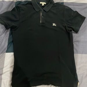 Men Burberry Black Polo